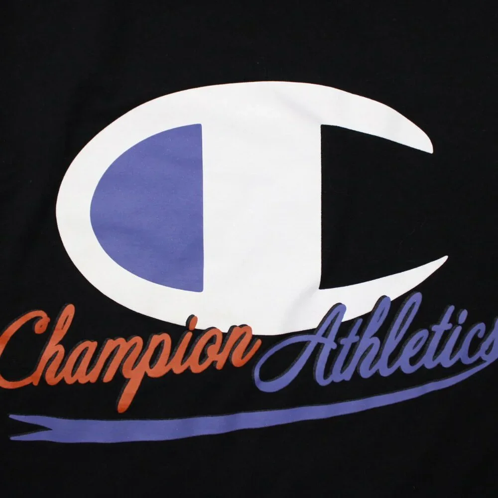 Champion Athletics Shirt Mens 2XB XXL-Big‎ Black Cotton Short Sleeve Pullover - Picture 7 of 12